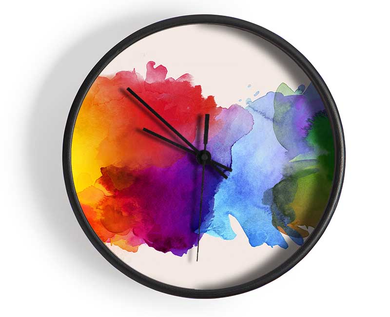 Rainbow Explosion Clock - Wallart-Direct UK