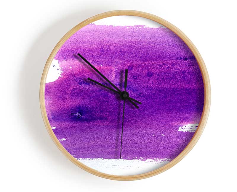 Purple Patience Clock - Wallart-Direct UK