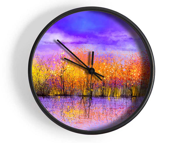 Magical Trees Clock - Wallart-Direct UK