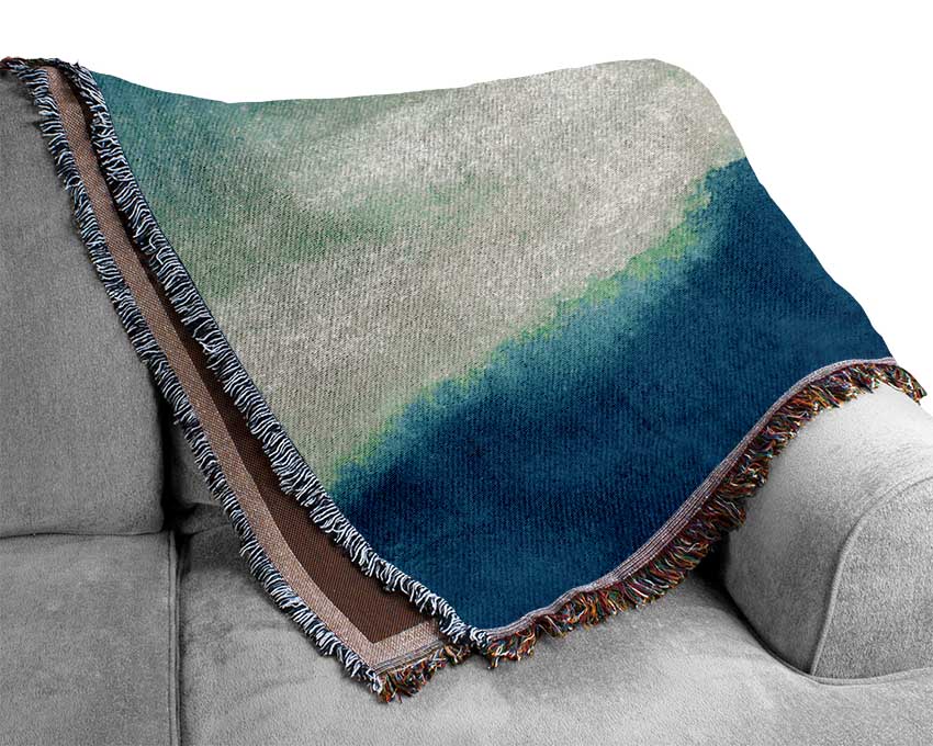 Ocean Depths Woven Blanket