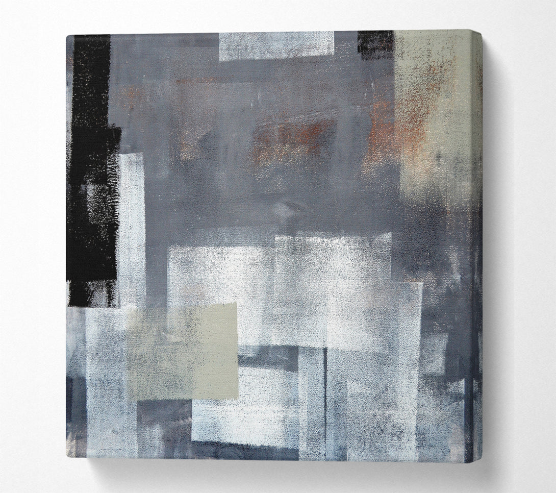 A Square Canvas Print Showing Grey Day Square Wall Art