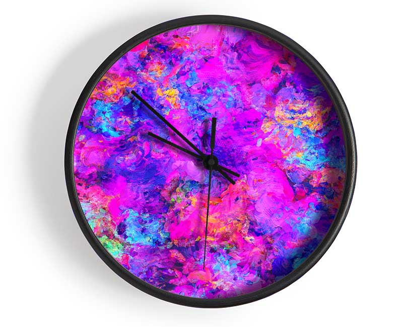 Pink Blast Clock - Wallart-Direct UK