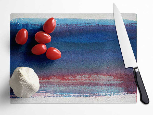 Ocean Ebb Glass Chopping Board