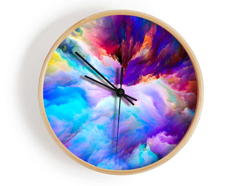 Clouds Of Power Clock - Wallart-Direct UK