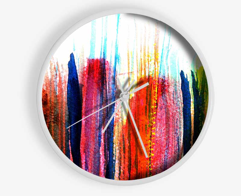 Brush Strokes 1 Clock - Wallart-Direct UK