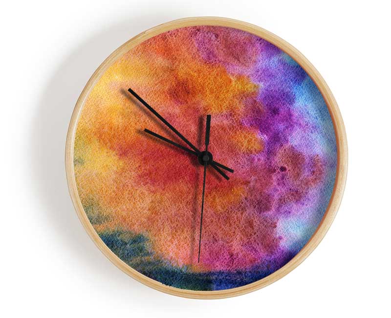 Burning Sun Clock - Wallart-Direct UK