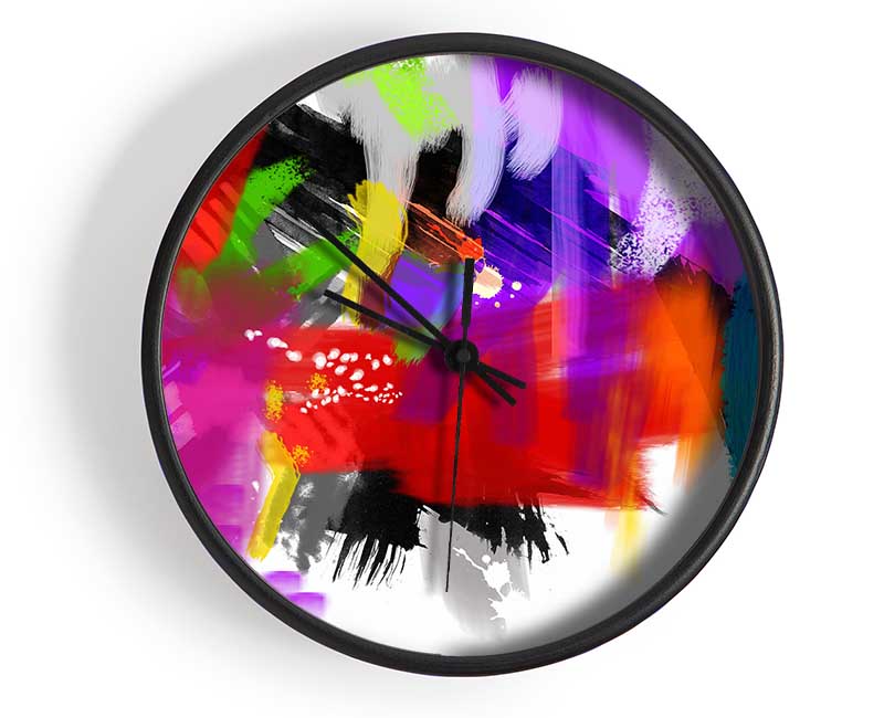 Confused Rainbow Clock - Wallart-Direct UK