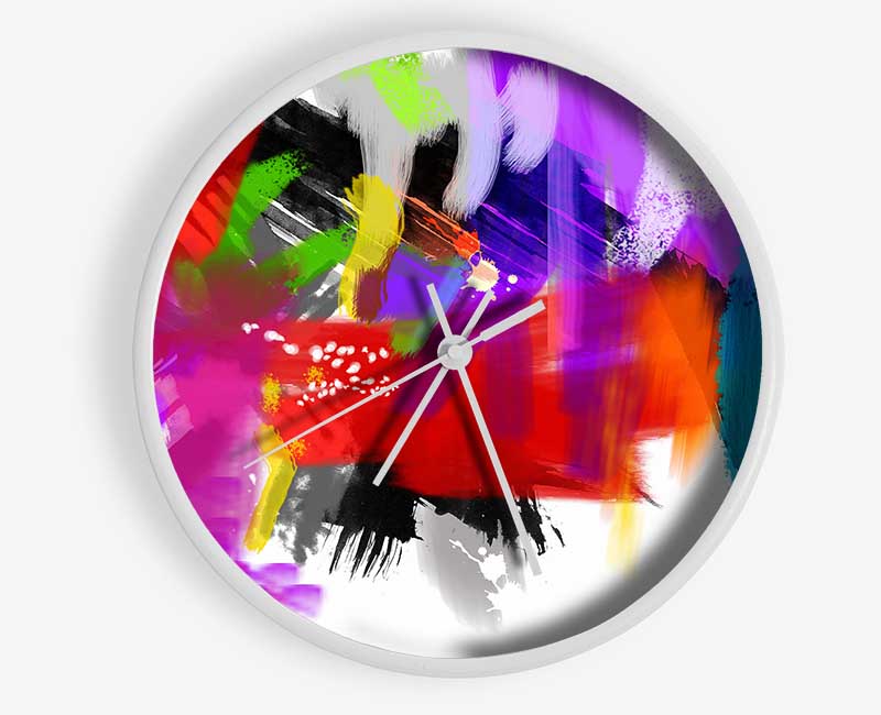 Confused Rainbow Clock - Wallart-Direct UK