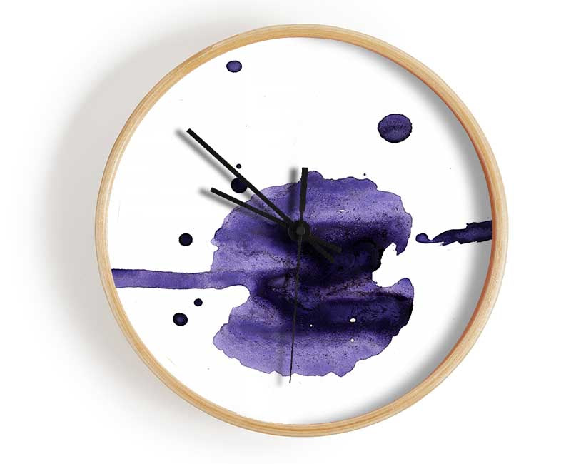 Flow Of Purple Clock - Wallart-Direct UK