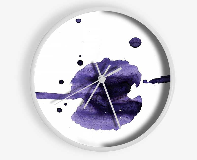 Flow Of Purple Clock - Wallart-Direct UK