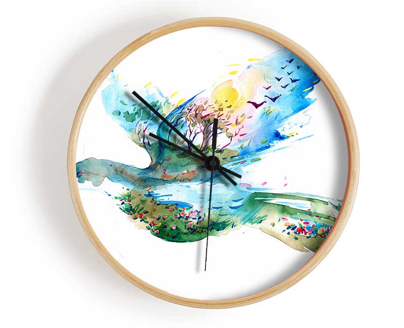 Dove Magic Clock - Wallart-Direct UK