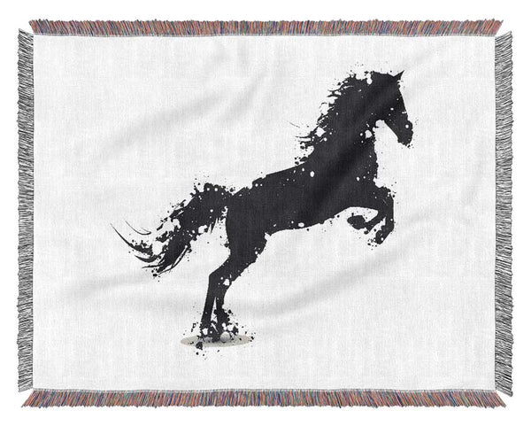 Stallion Horse Splendor Woven Blanket