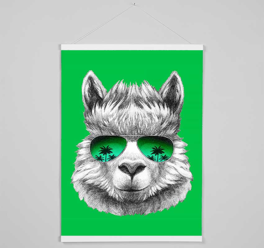 Llama Cool Hanging Poster - Wallart-Direct UK