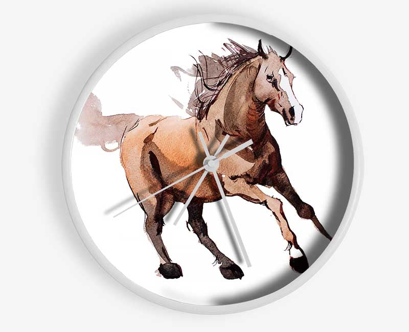 Running Horse Clock - Wallart-Direct UK