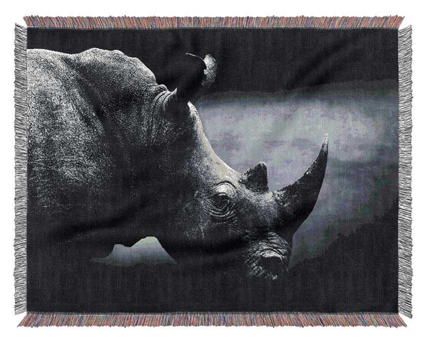 Rhinoceros Beauty Woven Blanket