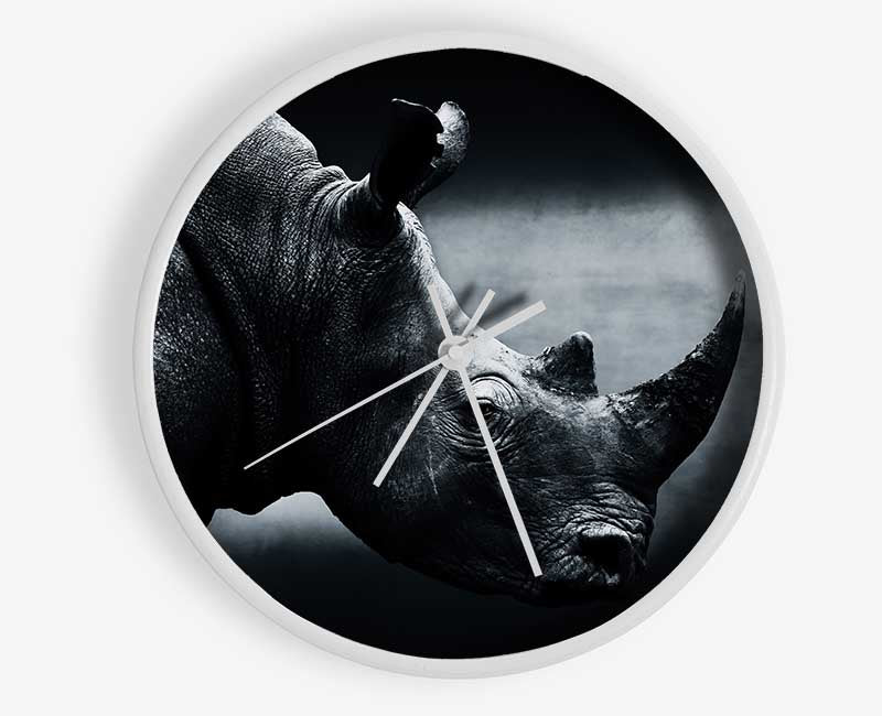 Rhinoceros Beauty Clock - Wallart-Direct UK