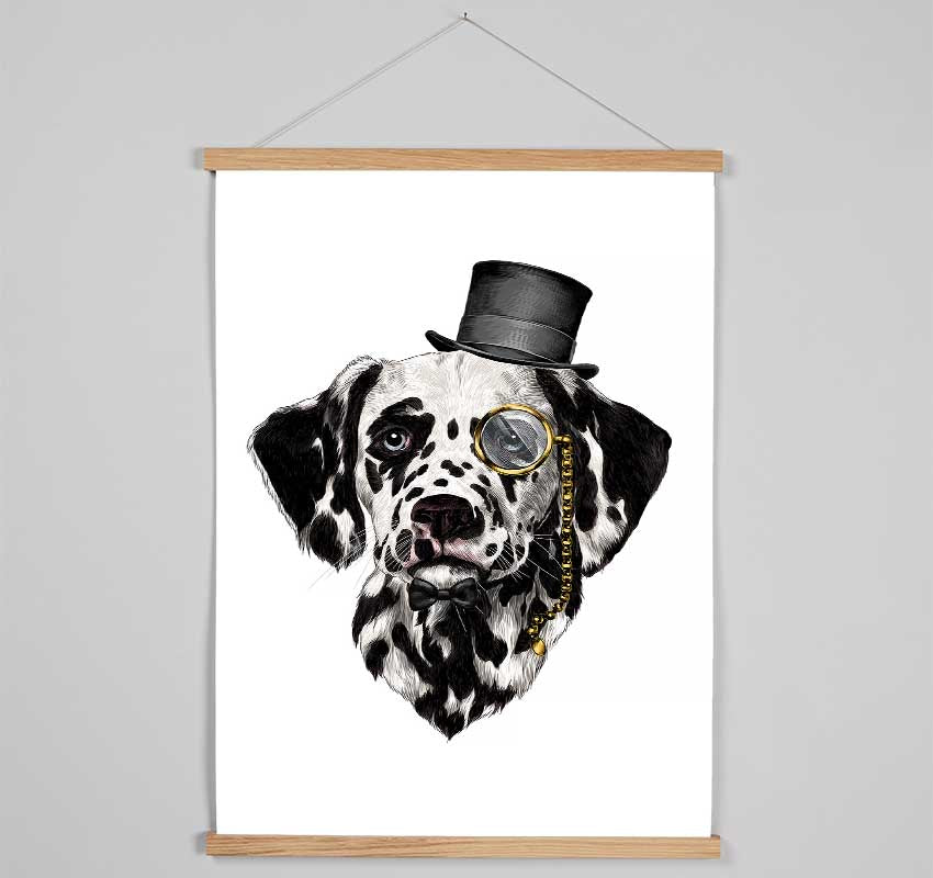 Clever Dalmation Dog Hanging Poster - Wallart-Direct UK