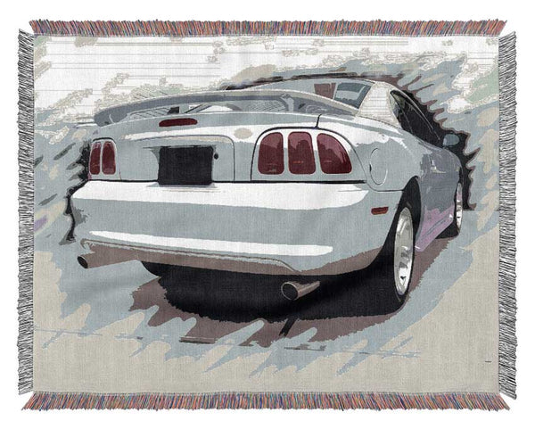 Retro Twin Turbo Woven Blanket