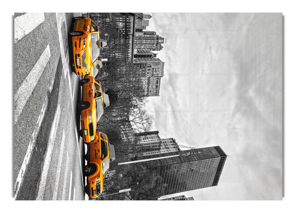 Yellow Cabs In New York