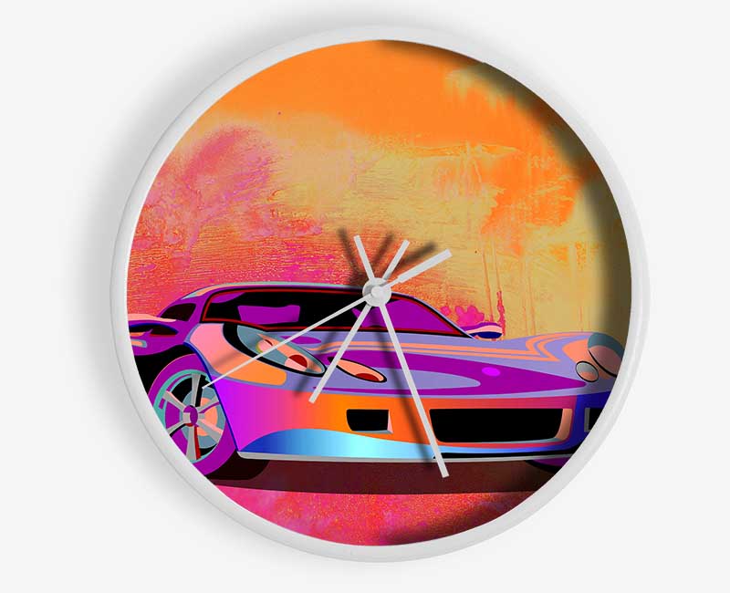 Lamborgini Beauty Clock - Wallart-Direct UK