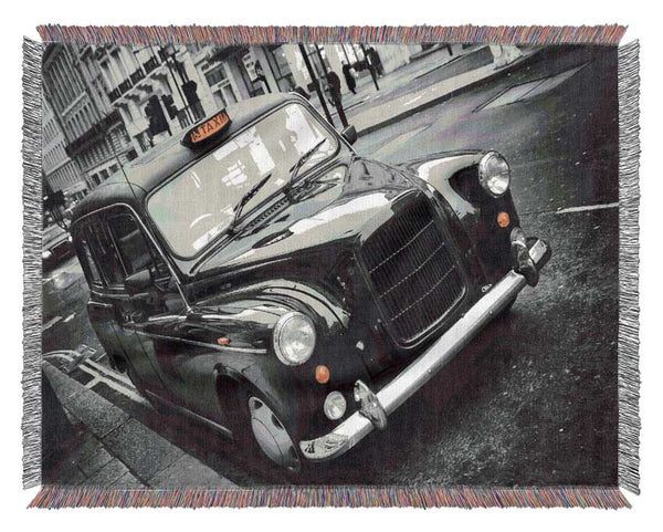 London Black Cab Woven Blanket