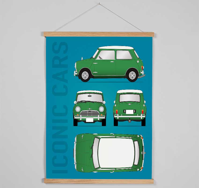 Mini Copper Iconic Hanging Poster - Wallart-Direct UK