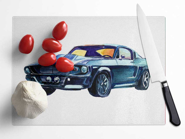 Mustang 14 Glass Chopping Board