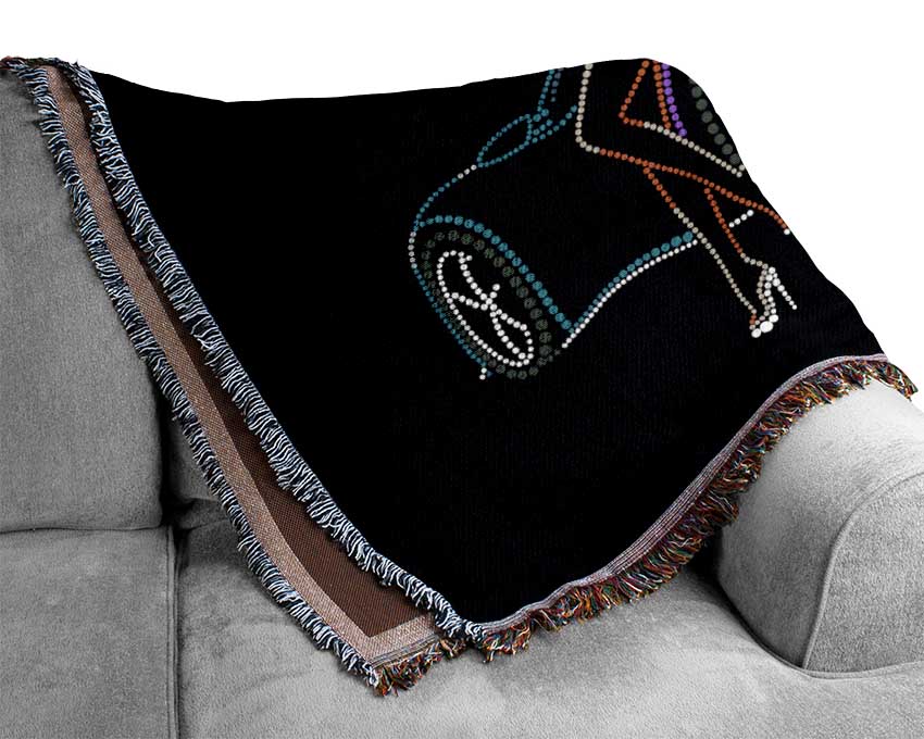 Lamborgini Lights Woven Blanket