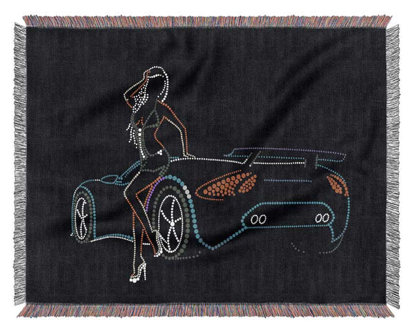 Lamborgini Lights Woven Blanket