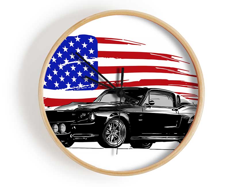 Mustang 15 Clock - Wallart-Direct UK