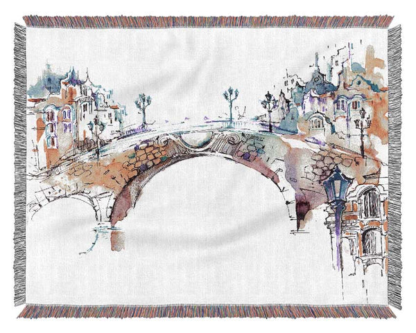 Colourful Bridge Woven Blanket