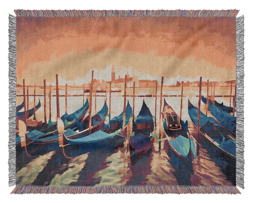 Gondola Line Up 8 Woven Blanket