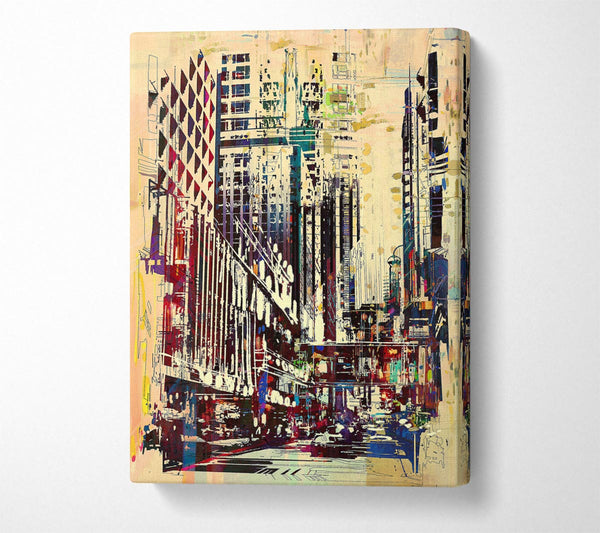 Picture of NYC Building Blocks Canvas Print Wall Art