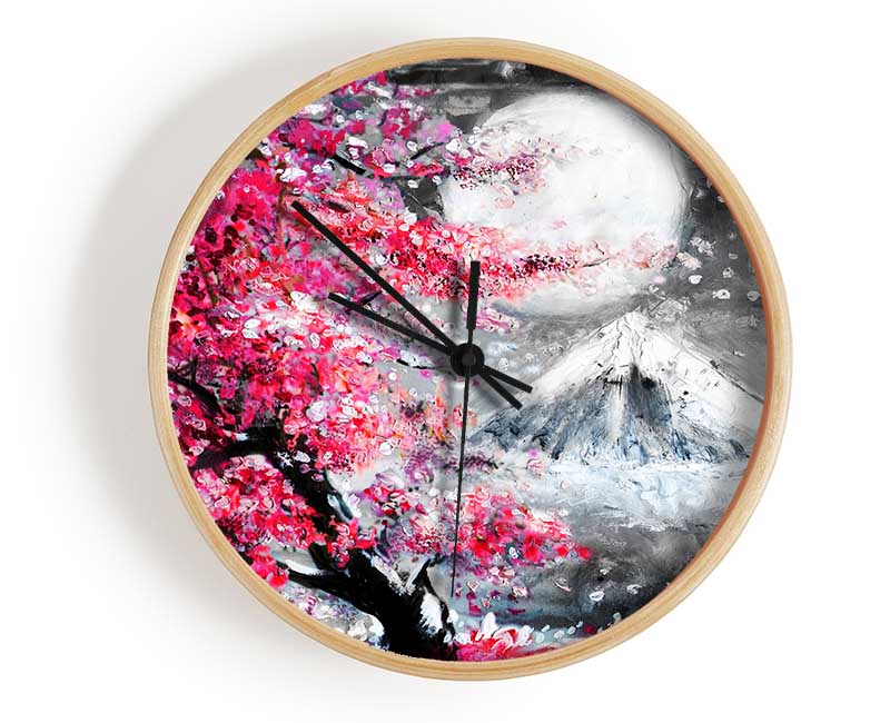 Winter Mountain Tree Clock - Wallart-Direct UK