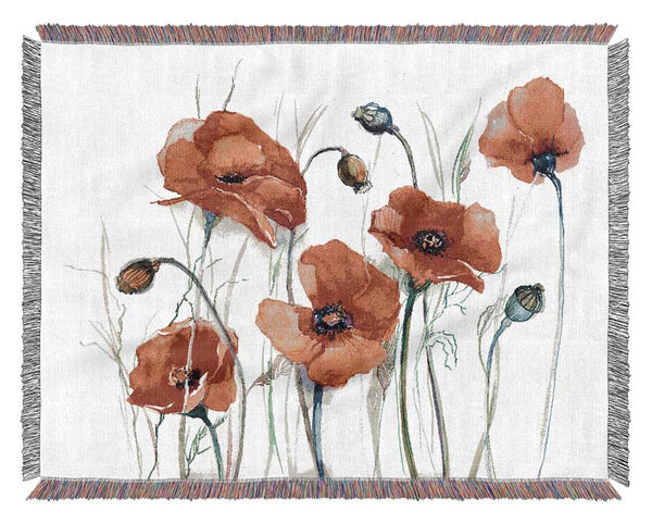 Poppy Magic Skies Woven Blanket