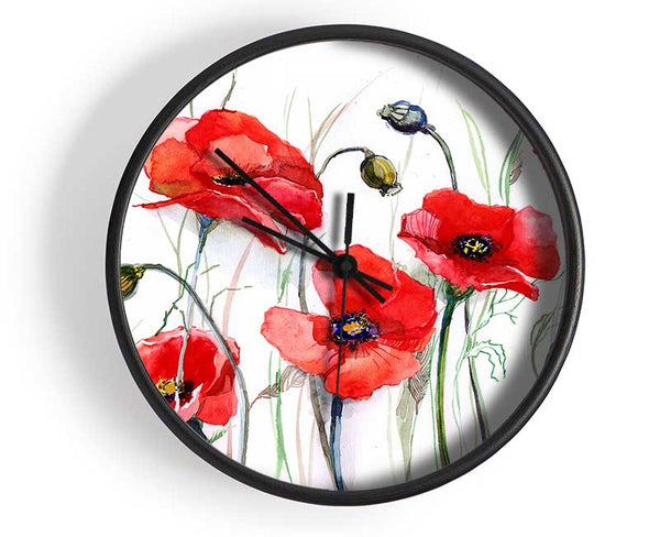 Poppy Magic Skies Clock - Wallart-Direct UK