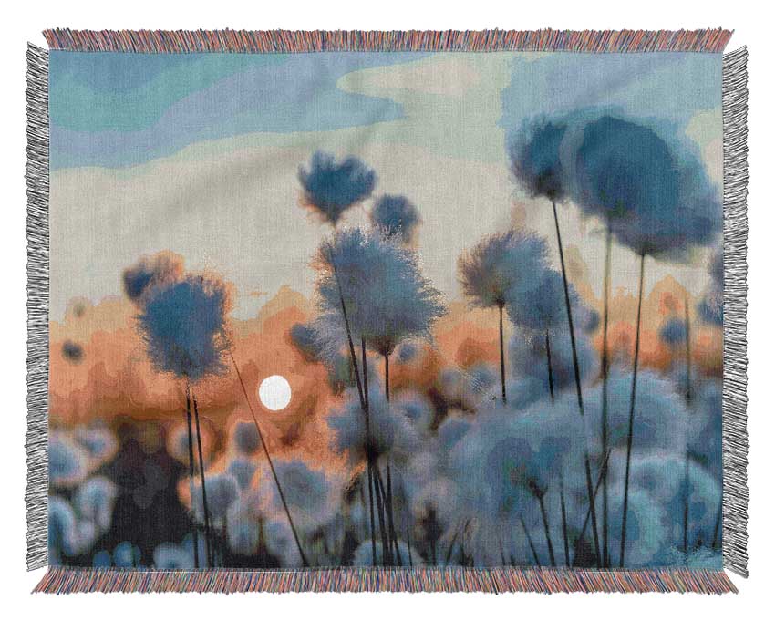 Cottonbuds In The Sunset Woven Blanket