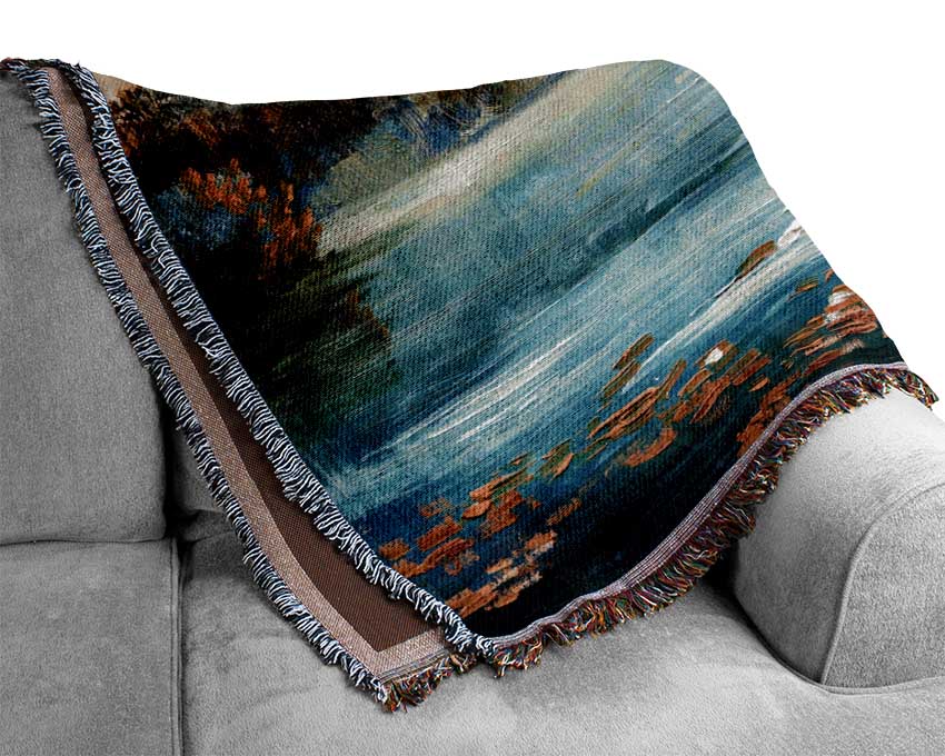 Sunset Water Glow Woven Blanket