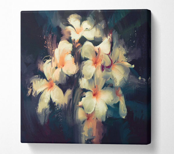 A Square Canvas Print Showing Bouquet Of Beauty Square Wall Art