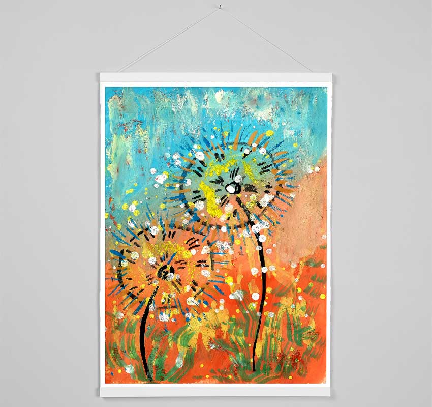 Dandelion Sparkle Hanging Poster - Wallart-Direct UK