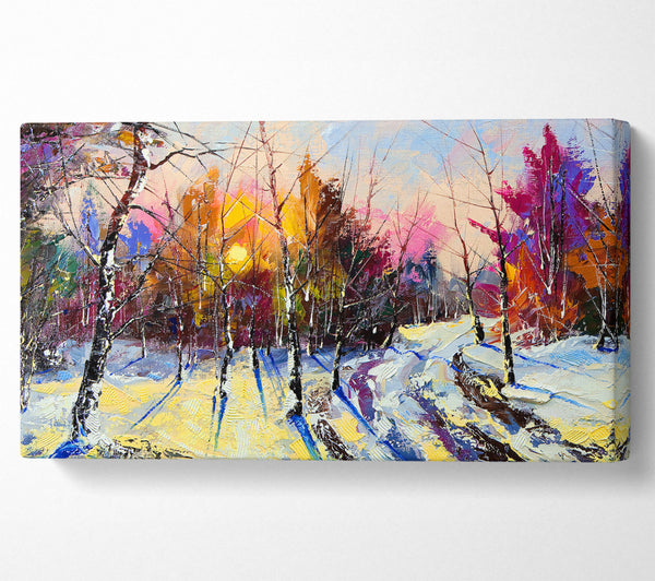 Rainbow Snow Forest