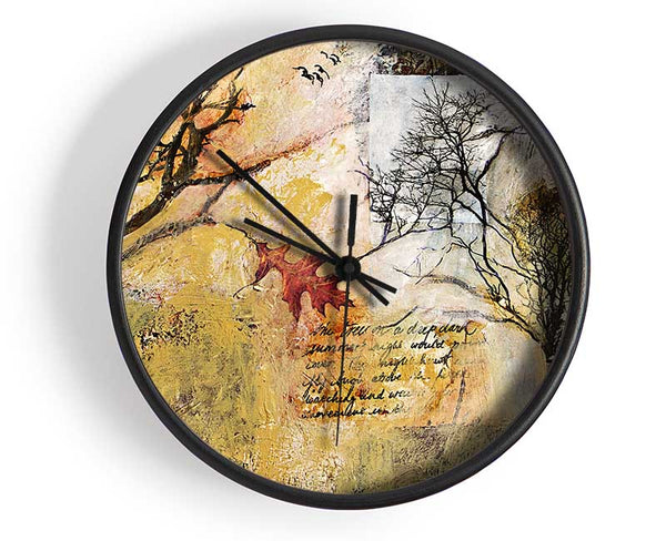 Woodland Montage Clock - Wallart-Direct UK