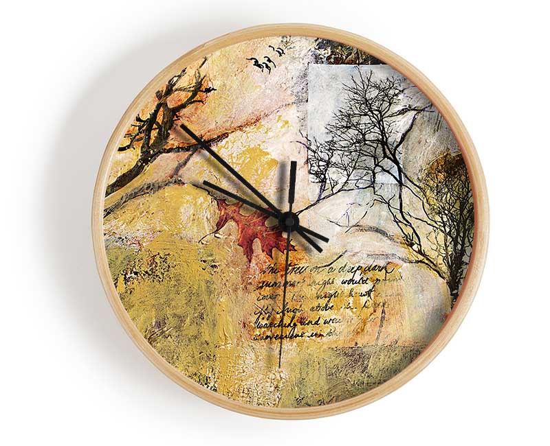 Woodland Montage Clock - Wallart-Direct UK