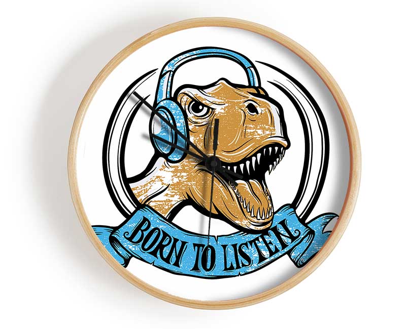 Born To Listen To Clock - Wallart-Direct UK