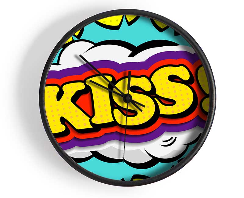 Kiss Clock - Wallart-Direct UK