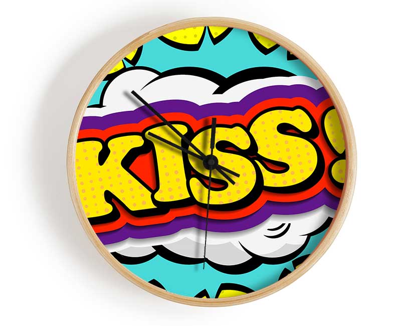 Kiss Clock - Wallart-Direct UK