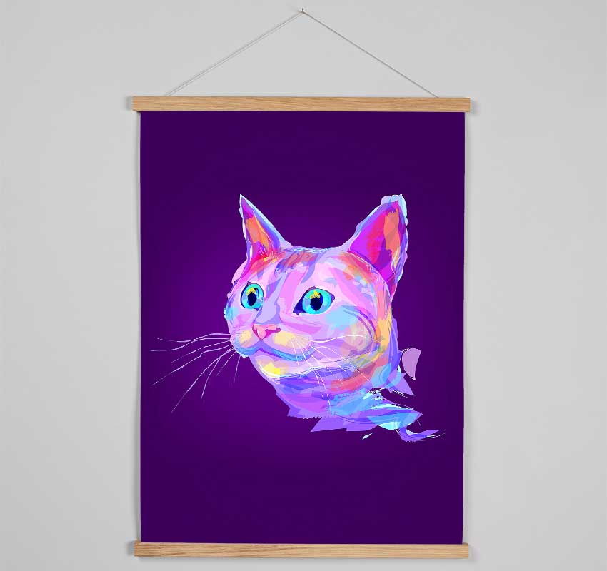 Rainbow Cat Hanging Poster - Wallart-Direct UK