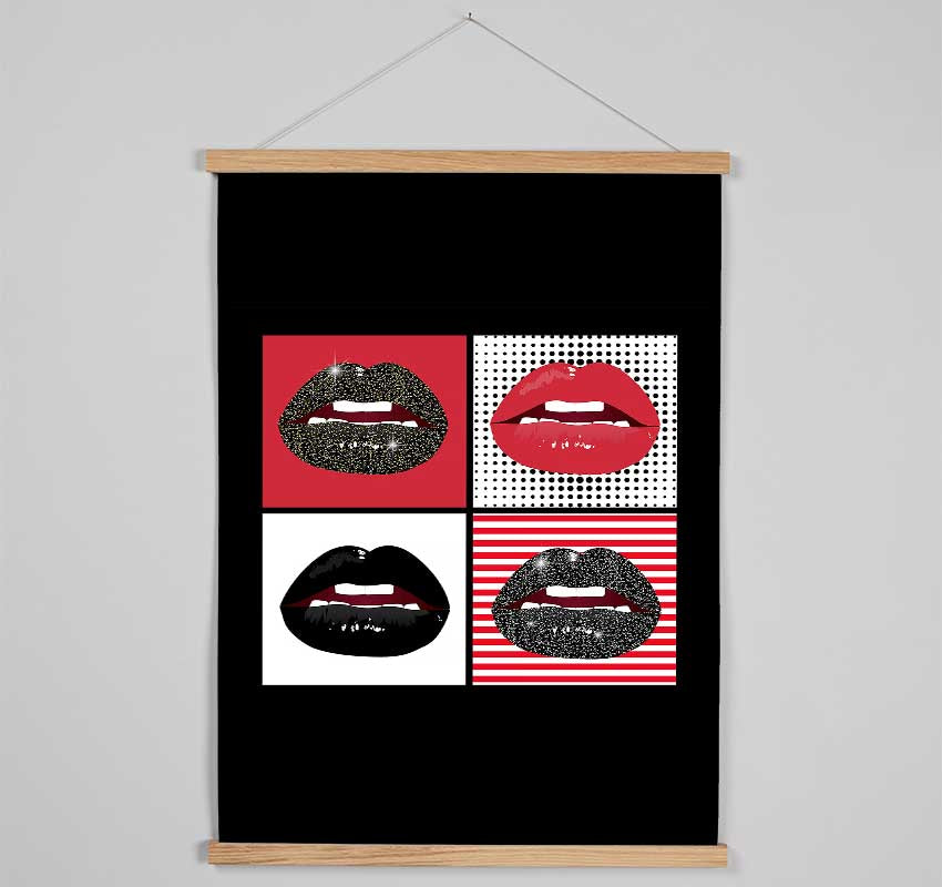 Sparkle Lips 1 Hanging Poster - Wallart-Direct UK