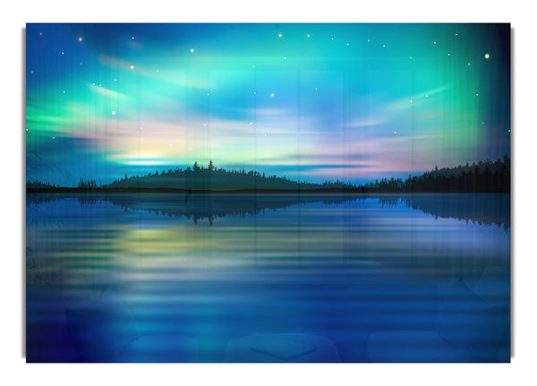 Northern Lights Lake Dream