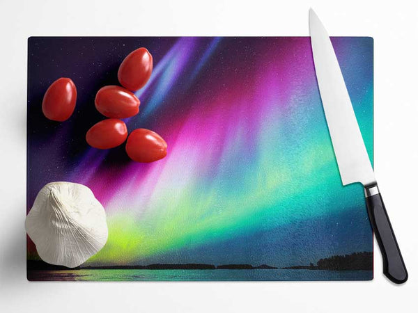 Northern Light Display Glass Chopping Board